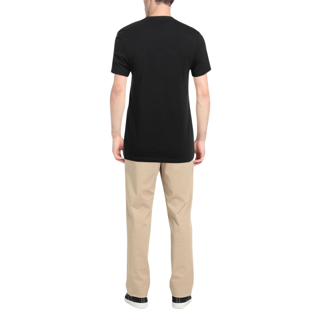 BALMAIN VH1EF000G039 Balmain Paris Retro Logo Black T-Shirt 0FA BLACK T-SHIRT MALE S
