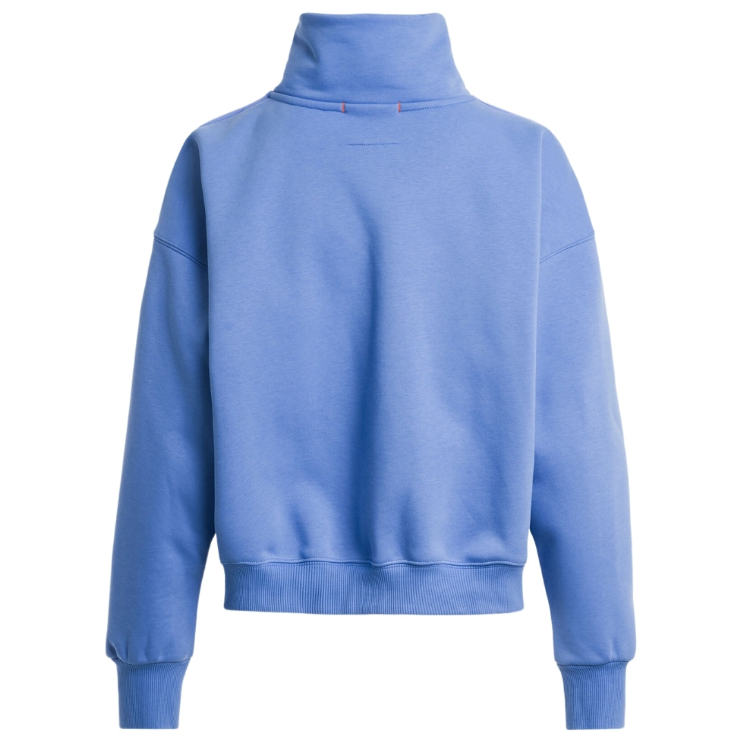 Parajumpers ZENDAYA PWFLEY32 268 CORNFLOWER Quarter Zip Sweater Box Fit Womens S