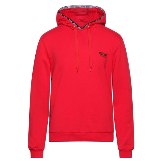 Moschino Brand Taped Hood Red Hoodie A1708 8111 0113