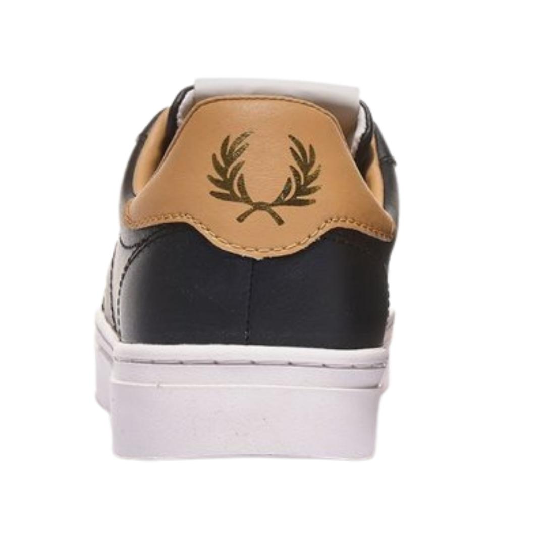Fred Perry Spencer Vulc Leather B8350 102 Black Trainers B8350 102