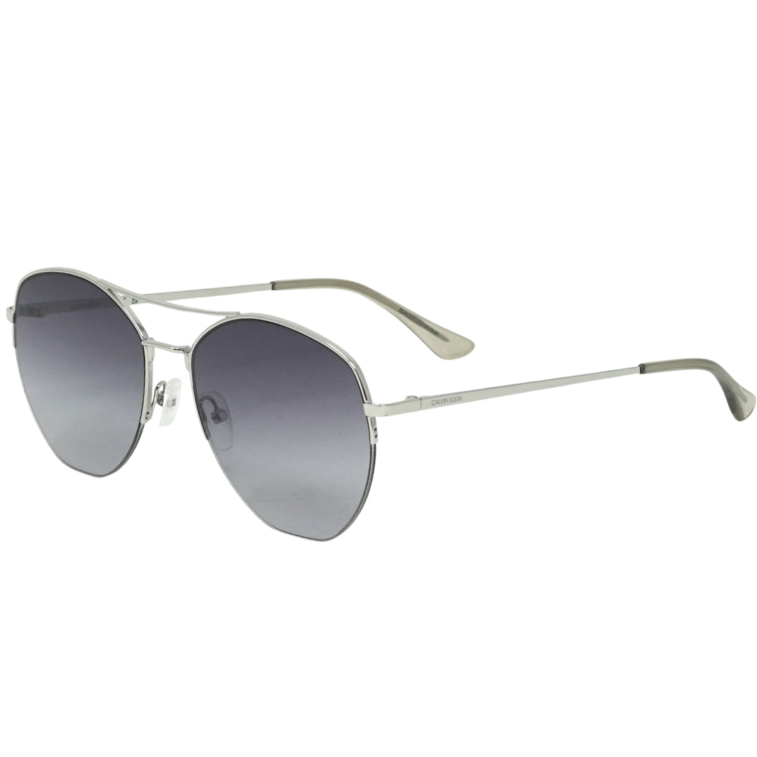 Calvin Klein Smoke Lens Silver Sunglasses - Style Centre Wholesale