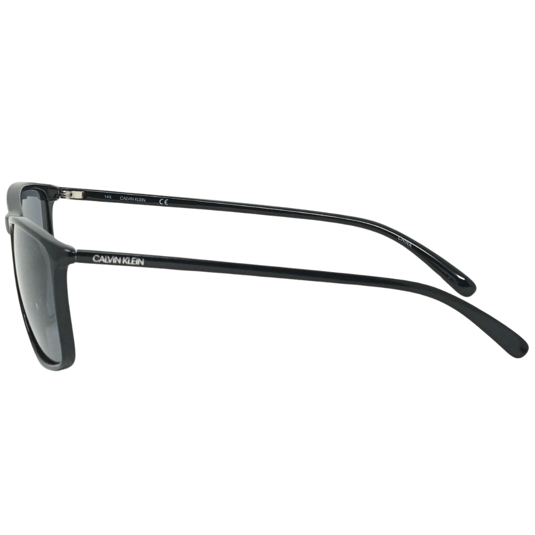 Calvin Klein Solid Smoke Lens Shiny Black Sunglasses Ck20524S 001 - Style Centre Wholesale