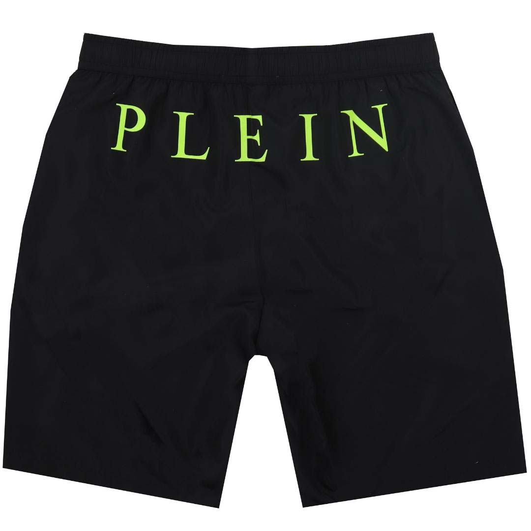 Philipp Plein Mens CUPP04 L0199 Swim Shorts Black