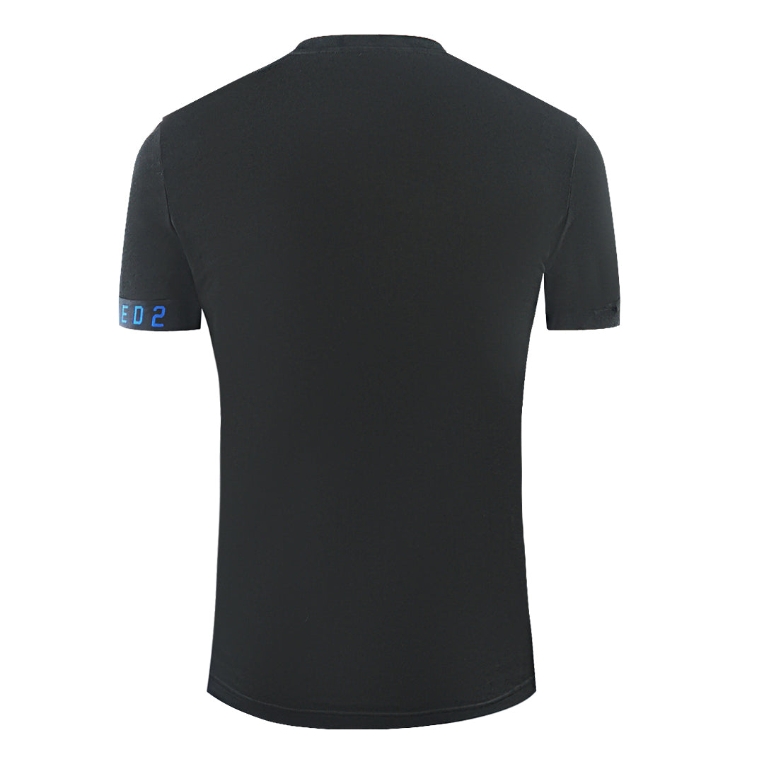 Dsquared2 Brand Logo on Sleeve Black Underwear T-Shirt D9M3S4870 16