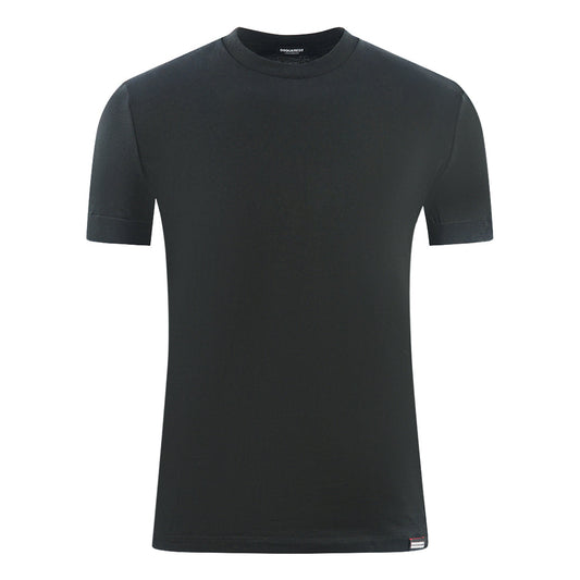 Dsquared2 Bold Brand Logo On Sleeve Black Underwear T Shirt