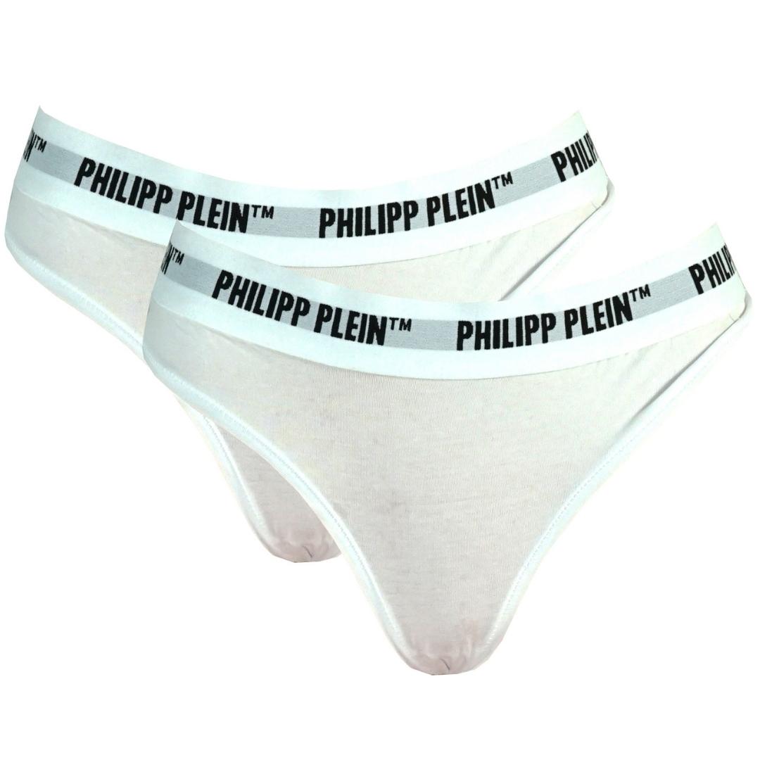 Philipp Plein Womens DUPP01 01 Thong White