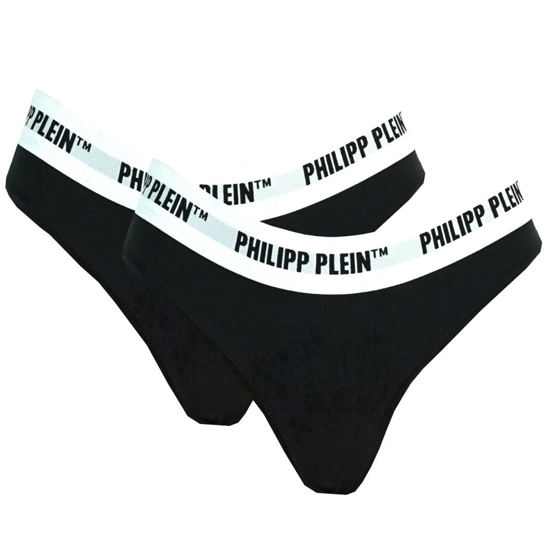 Philipp Plein Womens DUPP01 99 Thong Black