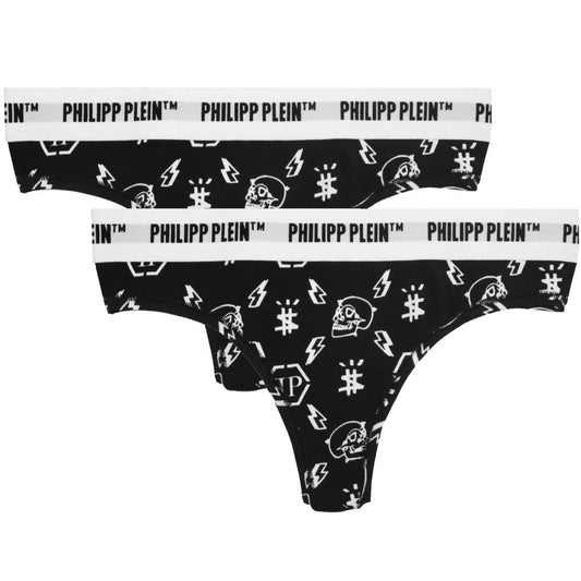 Philipp Plein Womens DUPP11 99 Thong Black