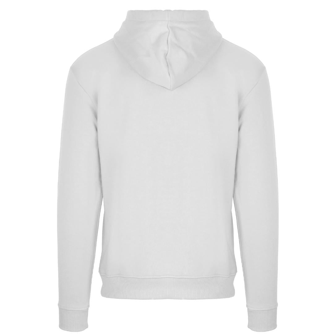 Aquascutum London Embossed Signature Logo White Zip Up Hoodie