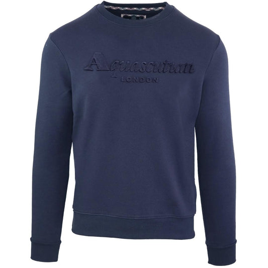 Aquascutum Mens Fg0323 85 Sweater Navy