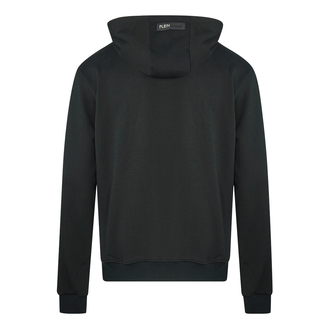 Plein Sport Green Logo Black Hoodie - Nova Clothing