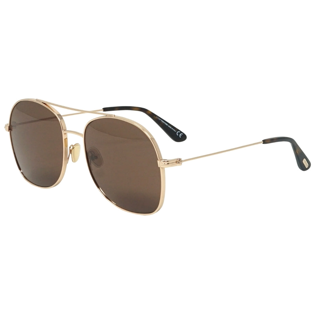 Tom Ford Ft0758 28E Delilah Womens Sunglasses Gold