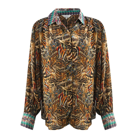 Inoa Golden Eagle 120214 Multicoloured Puff Sleeve Shirt Golden Eagle 120214