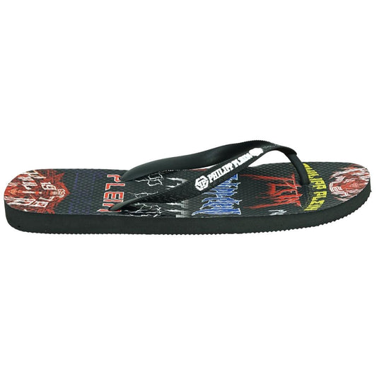 Philipp Plein Mens Imps902 99 Flip Flops Black