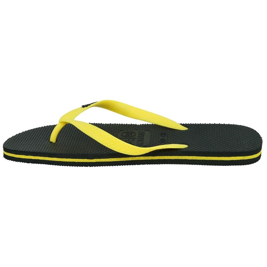Philipp Plein Brand Logo Black Yellow Flip Flops IMPS904 99Y 41