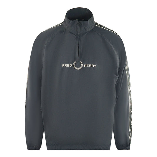 Fred Perry Taped Sleeve Black Shell Jacket J4561 102