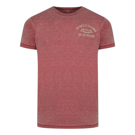 Jack And Jones Custom Motor Pink TShirt JJ Pink Tee