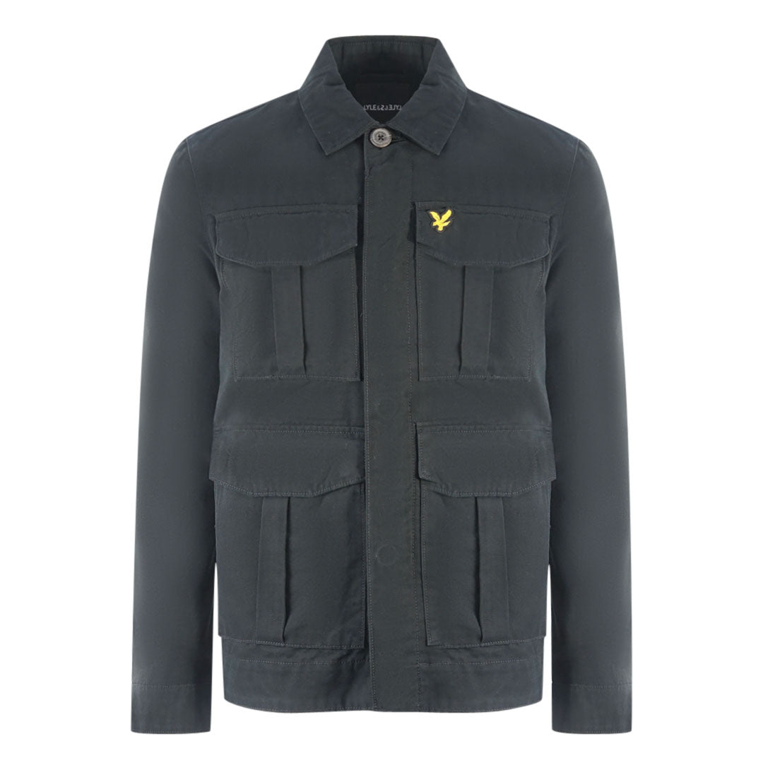 Lyle Scott Large Pockets Black Utility Jacket