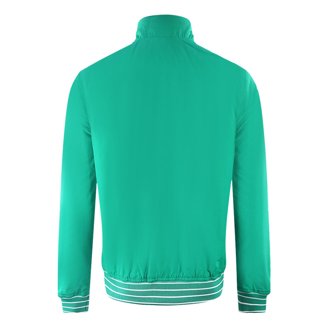 Lyle Scott Tipped Funnel Neck Aqua Salt Jacket