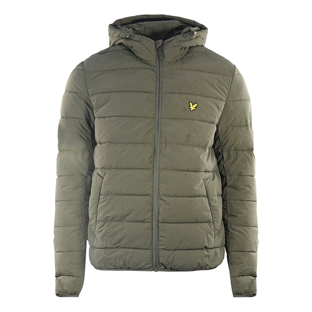 Lyle Scott Lightweight Puffer Green Jacket Jk1317V W123 - Style Centre Wholesale