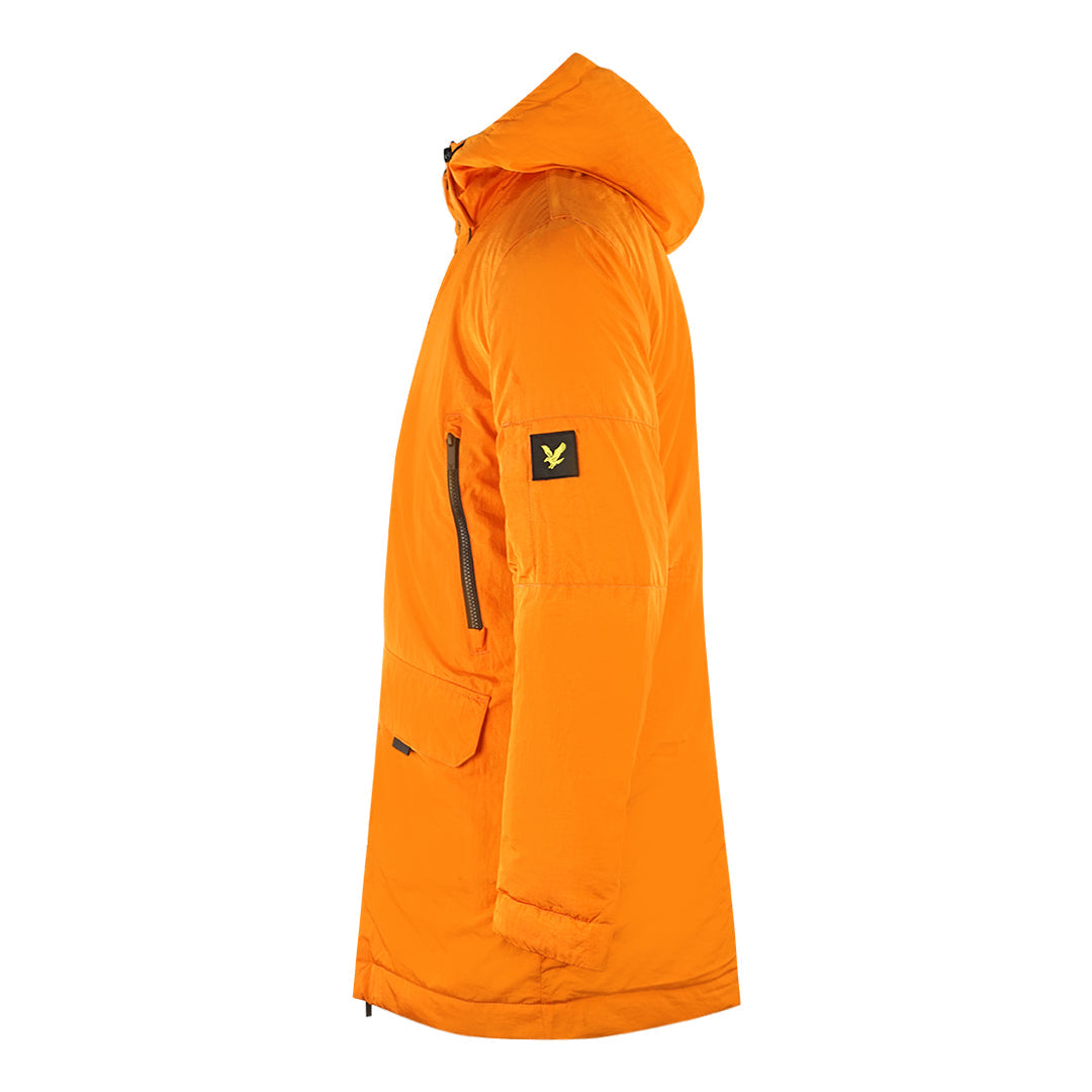 Lyle & Scott Zip Detail Orange Parka Jacket JK1325V W118