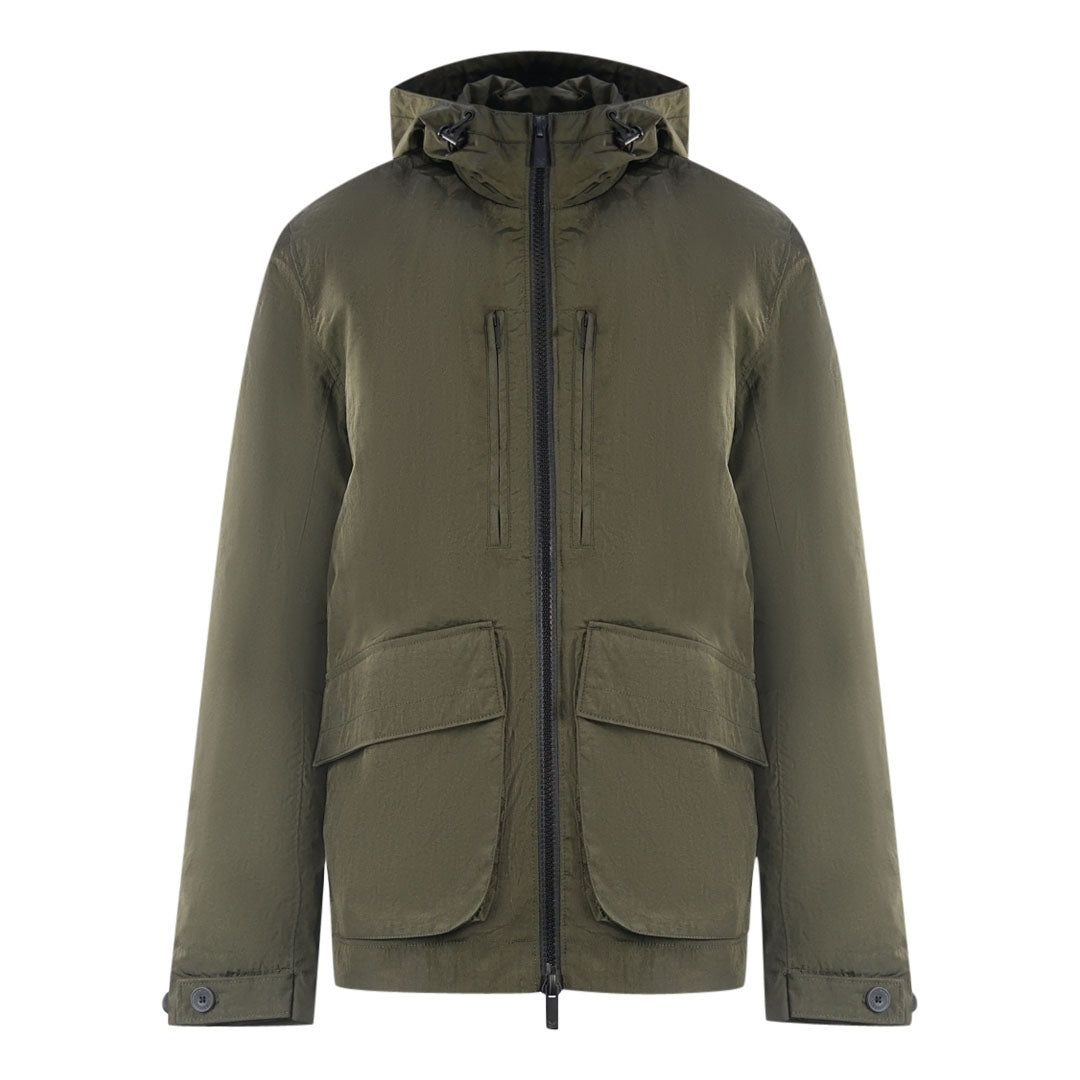 Lyle Scott Plain Hooded Green Jacket