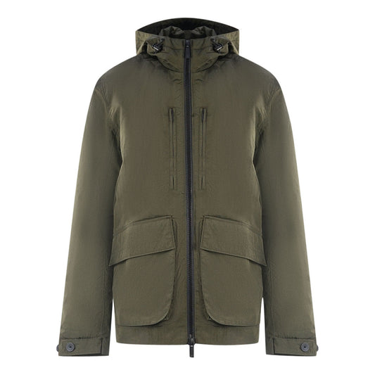 Lyle Scott Plain Hooded Green Jacket