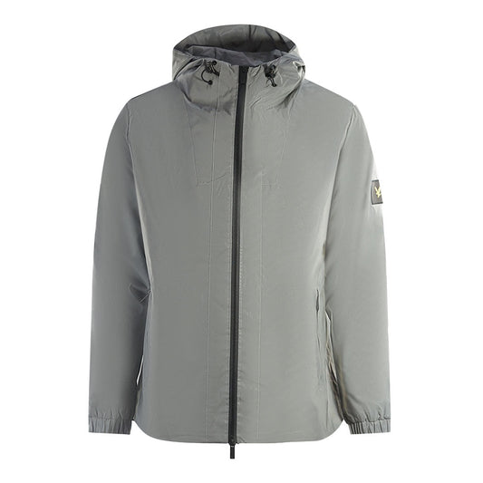 Lyle Scott Lightweight Reflective Grey Hooded Jacket