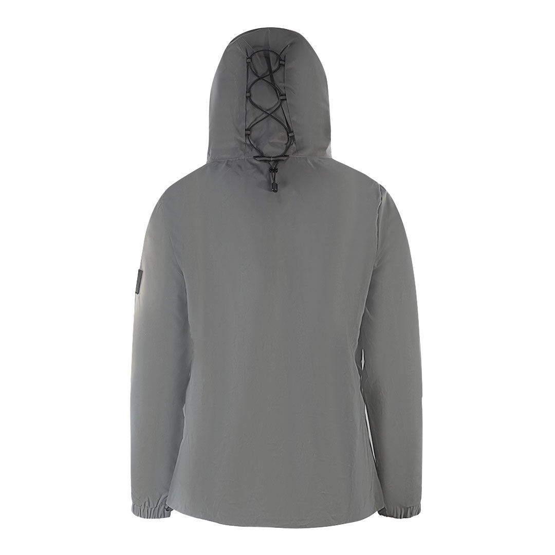 Lyle Scott Lightweight Reflective Grey Hooded Jacket