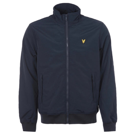 Lyle Scott Fleece Lined Funnel Neck Navy Jacket