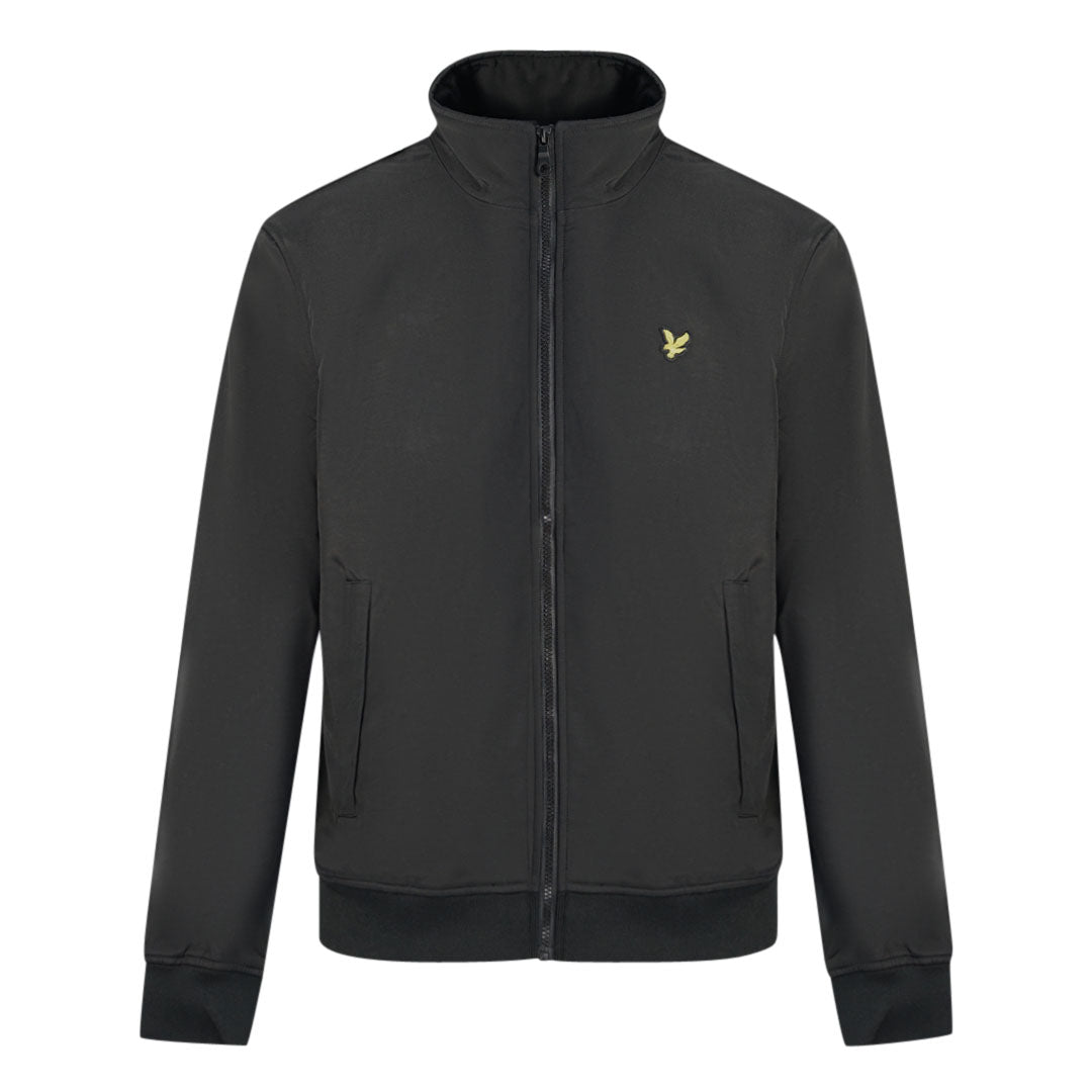 Lyle Scott Fleece Lined Funnel Neck Jet Black Jacket