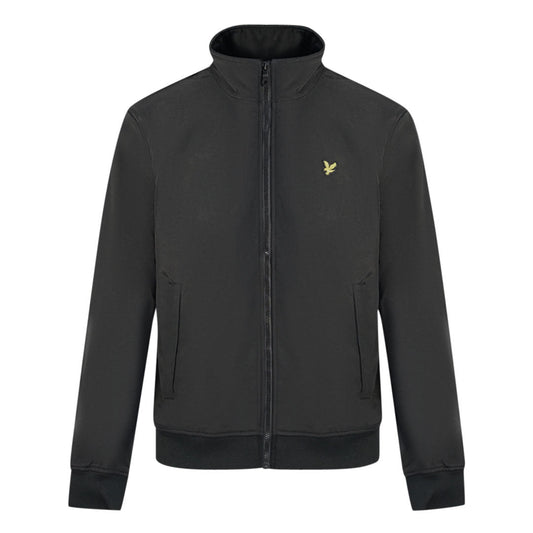 Lyle Scott Fleece Lined Funnel Neck Jet Black Jacket