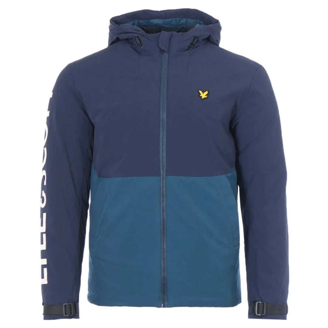 Lyle Scott Logo Insulated Navy Jacket