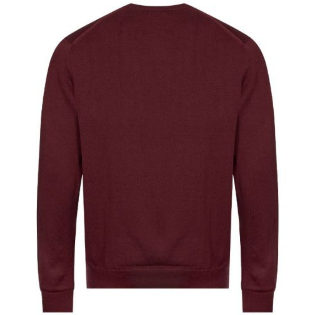 Fred Perry Mens K9601 597 Sweatshirt Burgundy