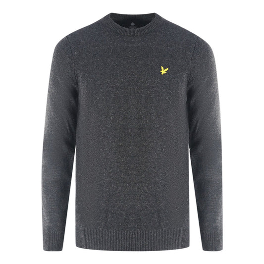 Lyle Scott Lambswool Knitted Dark Grey Sweater