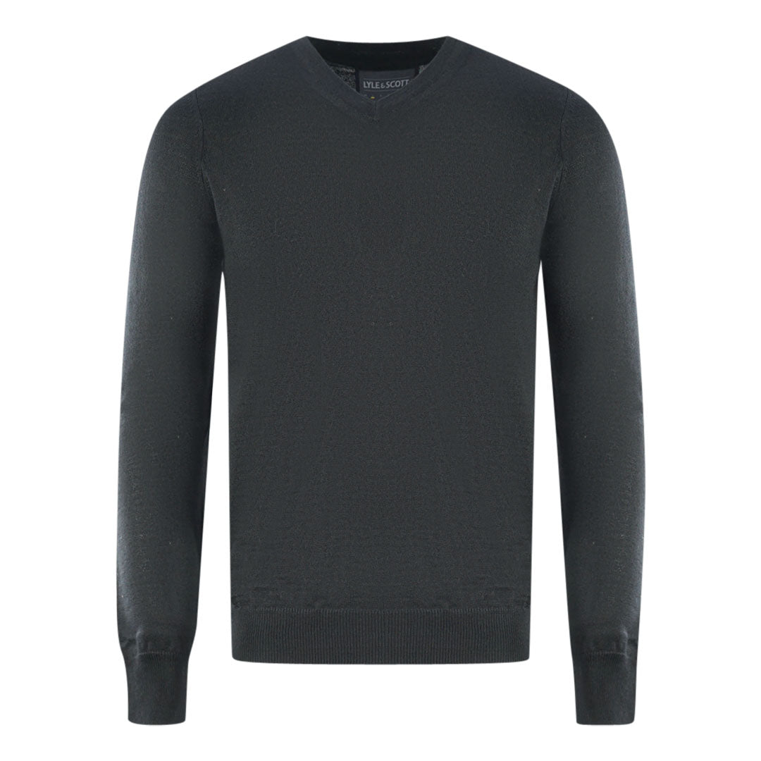 Lyle Scott Black Golf V Neck Sweater