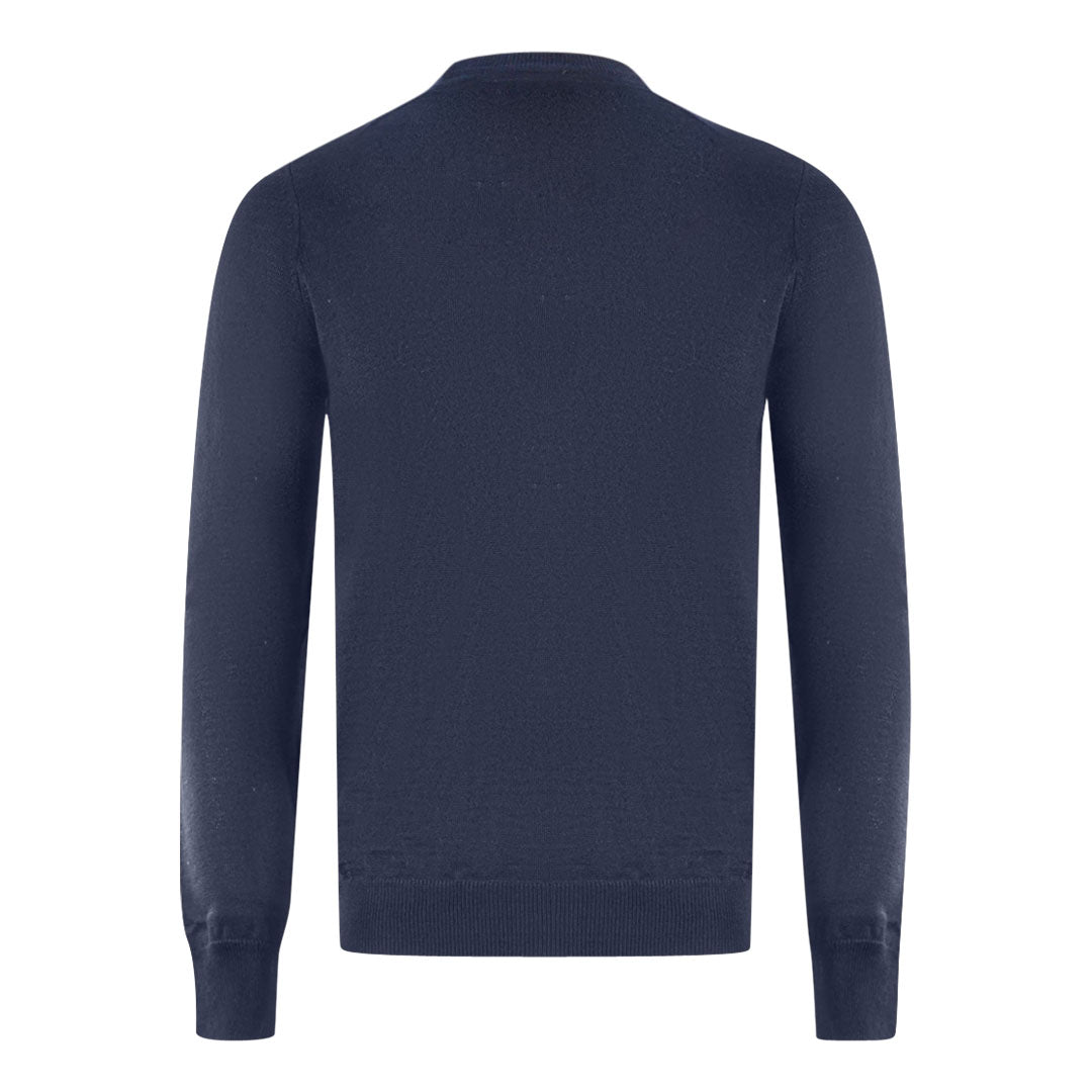 Lyle Scott Navy Blue Golf Crew Neck Sweater