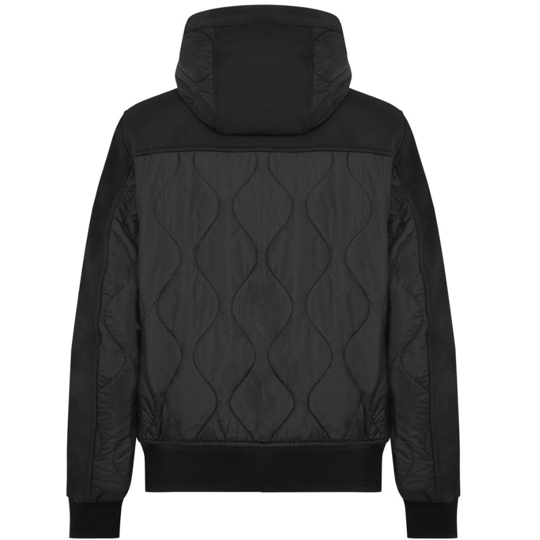 Belstaff Limiter Black Hooded Jacket - Style Centre Wholesale