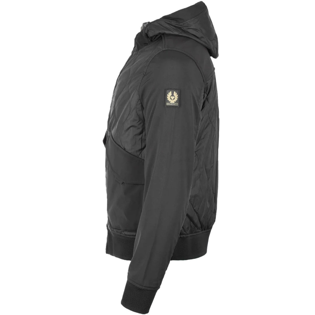 Belstaff Limiter Black Hooded Jacket - Style Centre Wholesale