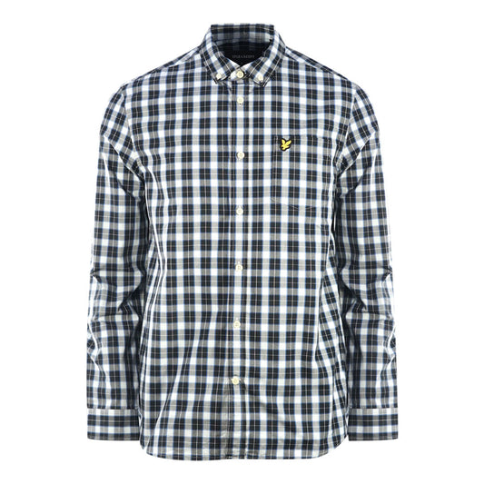 Lyle & Scott Jet Black Long Sleeved Poplin Shirt LW1309V W625