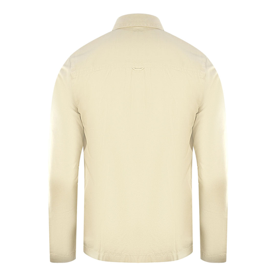 Lyle Scott Twill Beige Overshirt Jacket