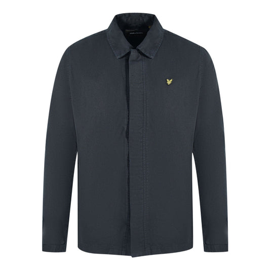 Lyle Scott Washed Drill Black Overshirt Jacket