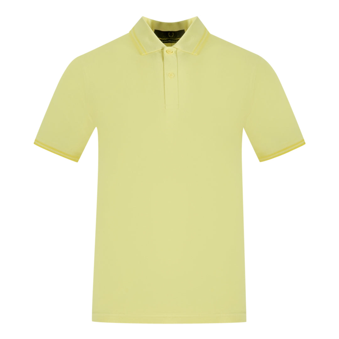 Fred Perry Twin Tipped Collar M12 I99 Yellow Polo Shirt M12 I99