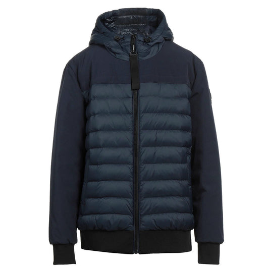 Moose Knuckles Panel Navy Blue Down Jacket M31MJ145 833