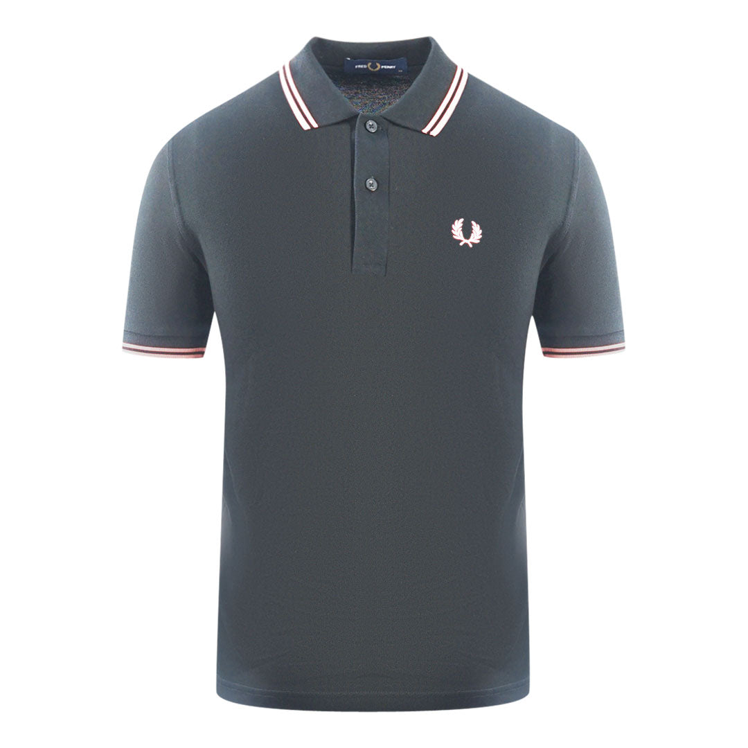 Fred Perry Twin Tipped M3600 P75 Black Polo Shirt M3600 P75
