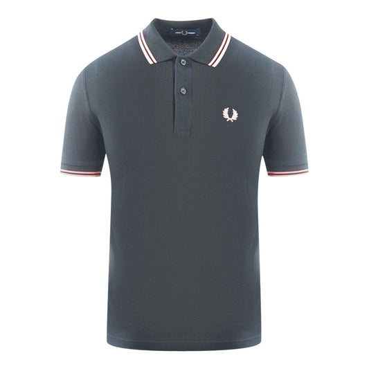 Fred Perry Twin Tipped M3600 P75 Black Polo Shirt M3600 P75