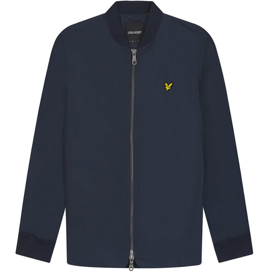 Lyle Scott Branded Navy Blue Bomber Jacket