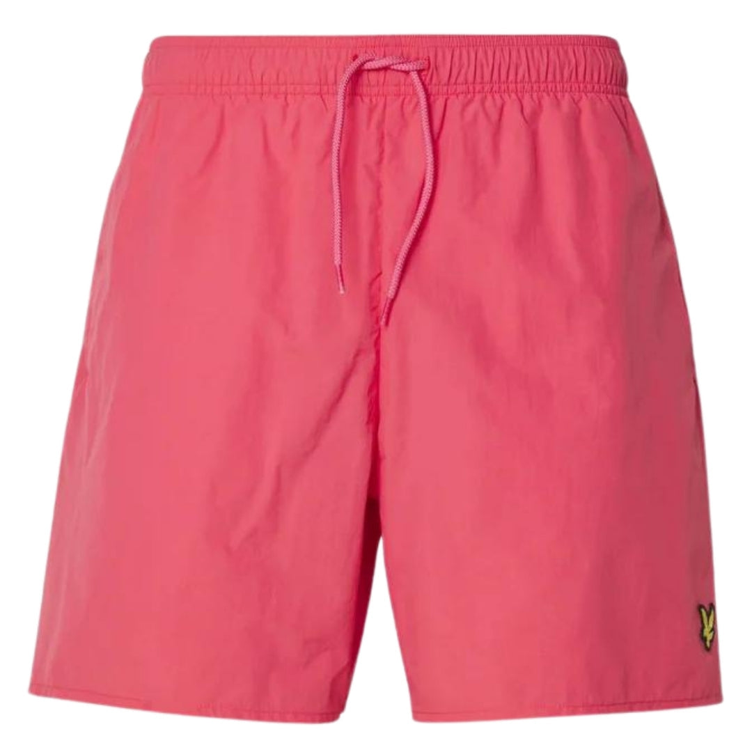 Lyle & Scott Branded Logo Palm Pink Swim Shorts