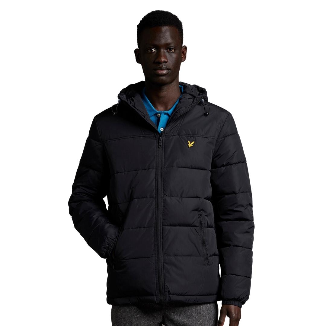 Lyle Scott Branded Black Hooded Jacket Jk1119V Z865