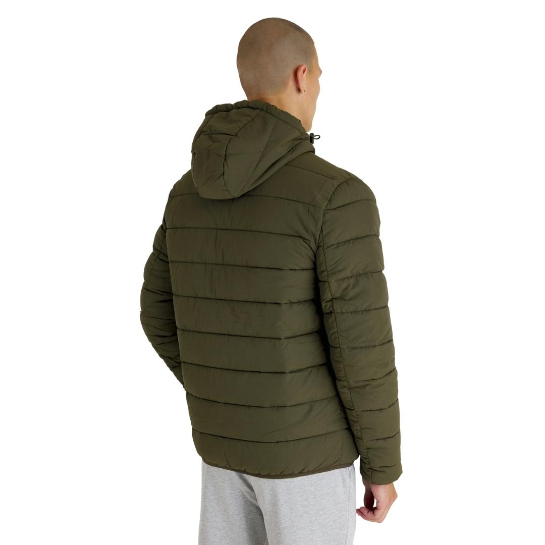 Lyle Scott Branded Olive Hooded Puffer Jacket